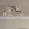 Coraline 6-Light Polished Chrome Semi-Flush Ceiling Light
