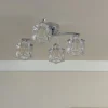 Coraline 4-Light Polished Chrome Semi-Flush Ceiling Light