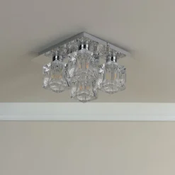 Coraline 4-Light Polished Chrome Flush Ceiling Light