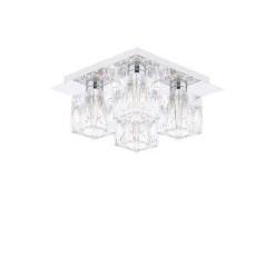 Coraline 4-Light Polished Chrome Flush Ceiling Light