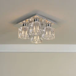 Coraline 4-Light Polished Chrome Flush Ceiling Light