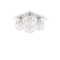 Coraline 4-Light Polished Chrome Flush Ceiling Light