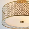 Cordero 3 Light Gold Flush Ceiling Light