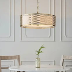Cordero 3 Light Gold Pendant Ceiling Light