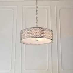 Cordero 3 Light Satin Nickel Pendant Ceiling Light