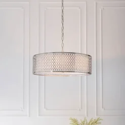 Cordero 3 Light Satin Nickel Pendant Ceiling Light