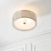 Cordero 3 Light Satin Nickel Flush Ceiling Light