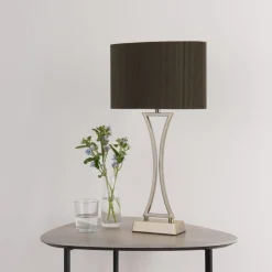 Corrina Antique Brass Touch Table Lamp