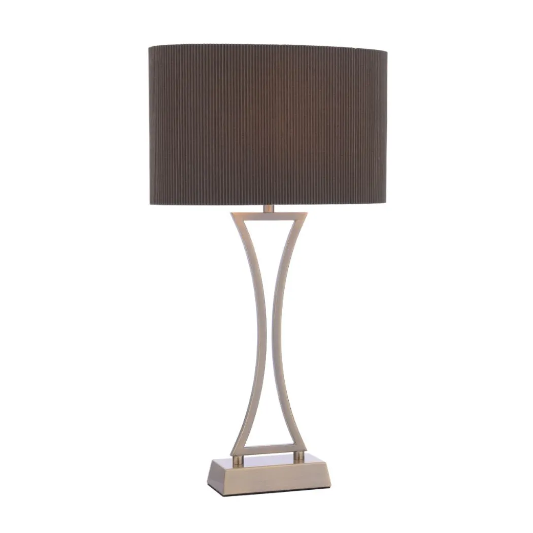 Corrina Antique Brass Touch Table Lamp