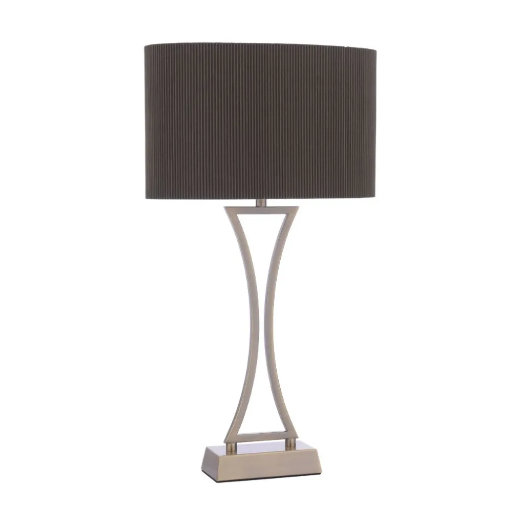 Corrina Antique Brass Touch Table Lamp