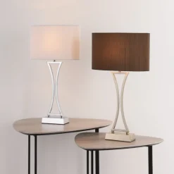 Corrina Antique Brass Touch Table Lamp