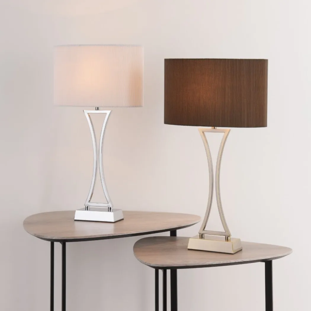 Corrina Antique Brass Touch Table Lamp