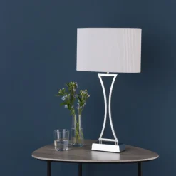 Corrina Polished Chrome Touch Table Lanp