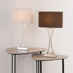 Corrina Polished Chrome Touch Table Lanp