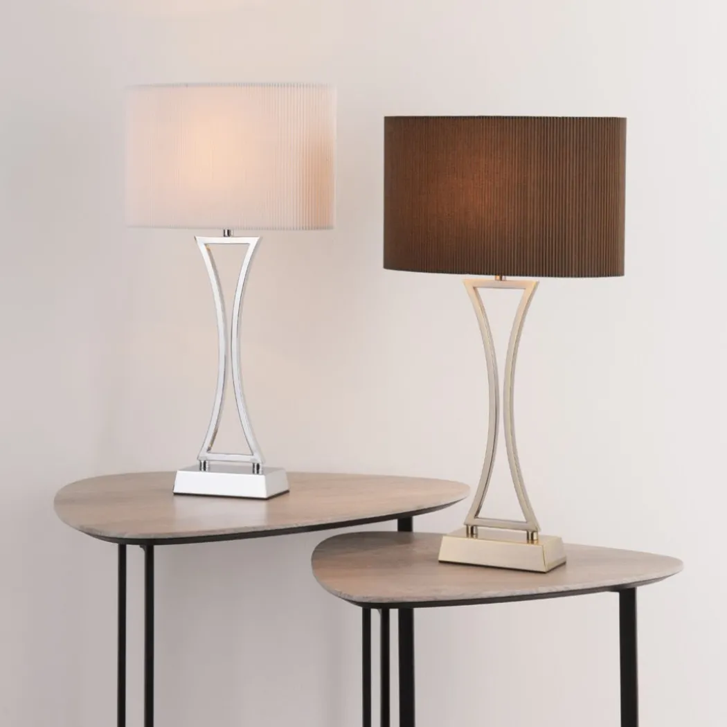 Corrina Polished Chrome Touch Table Lanp
