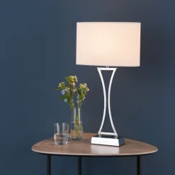 Corrina Polished Chrome Touch Table Lanp