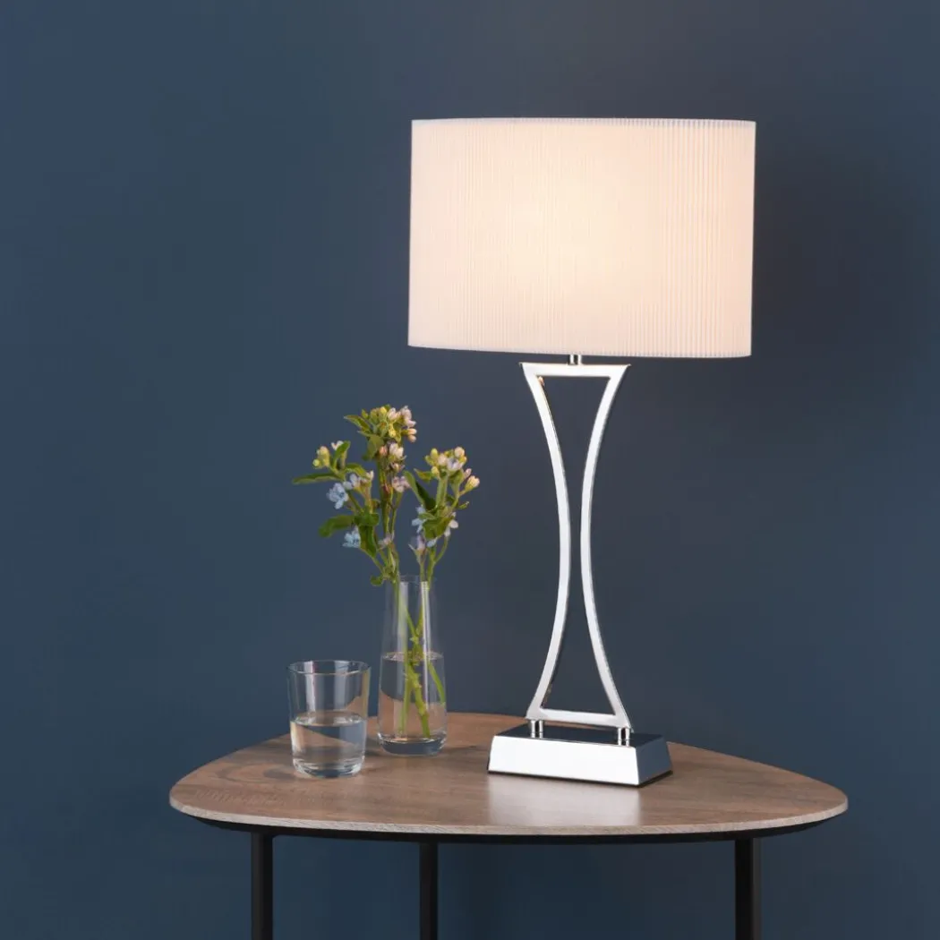 Corrina Polished Chrome Touch Table Lanp