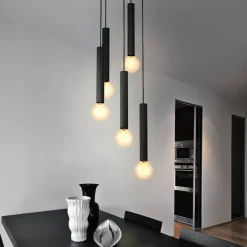 Cortenova 5 Light Matte Black Ceiling Pendant