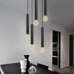 Cortenova 5 Light Matte Black Ceiling Pendant