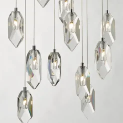 Crystal LED Cluster Pendant Ceiling Light