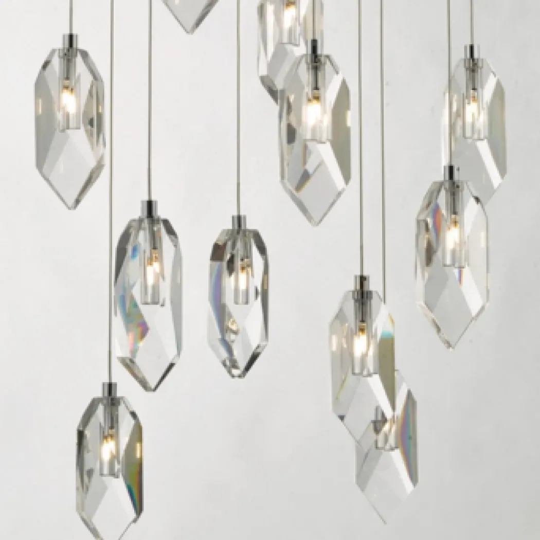 Crystal LED Cluster Pendant Ceiling Light