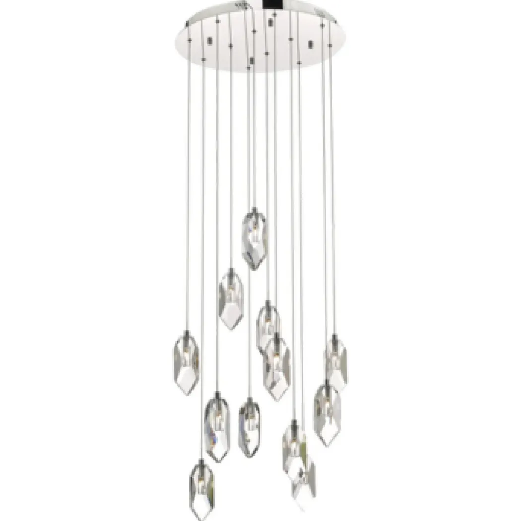 Crystal LED Cluster Pendant Ceiling Light