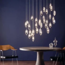 Crystal LED Cluster Pendant Ceiling Light