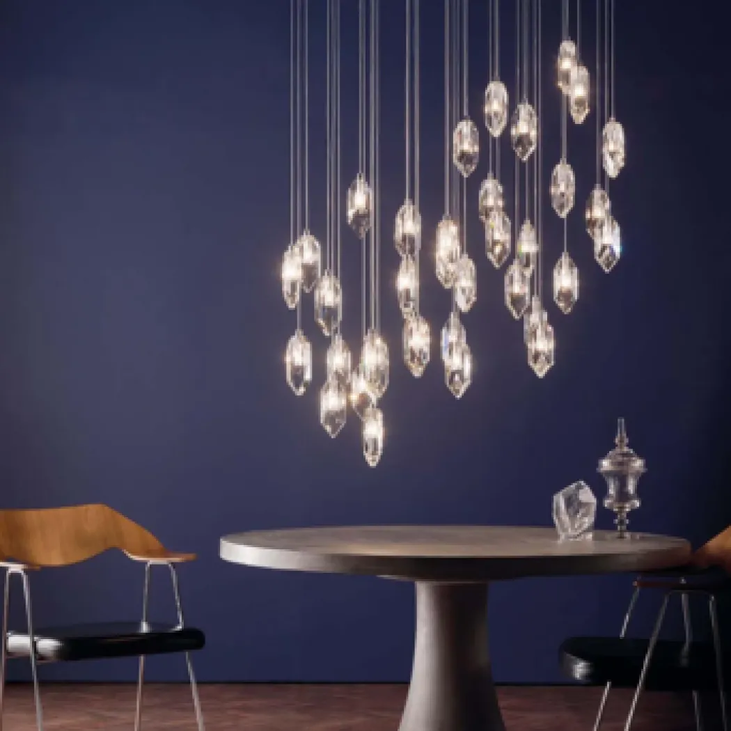 Crystal LED Cluster Pendant Ceiling Light