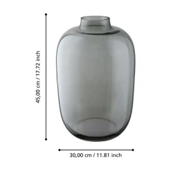 Culasi Grey Glass Vase Large