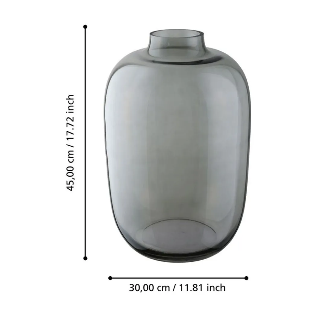 Culasi Grey Glass Vase Large