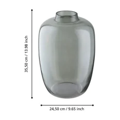 Culasi Grey Glass Vase Medium