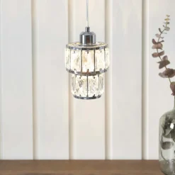 Darla Small Chrome Ceiling Light Pendant