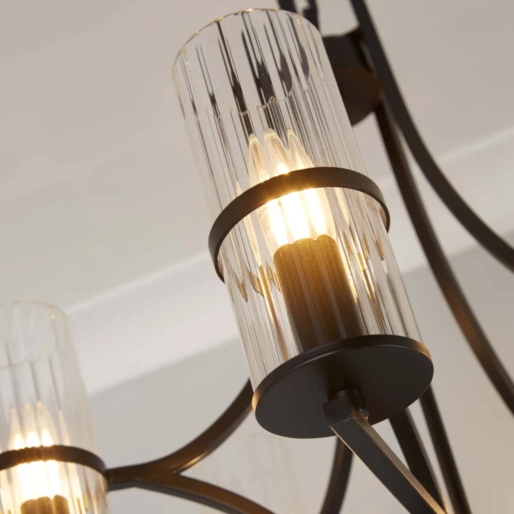 Davina 5 Light Black Pendant Chandelier Ceiling Light