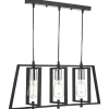 Dax 3 Light Ceiling Bar Black