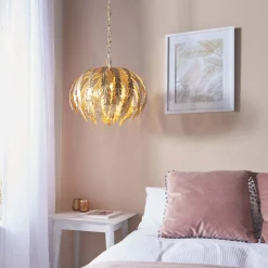 Delphine Large Gold Ceiling Pendant
