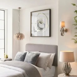 Delphine Silver Table Lamp