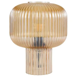 Demarius Amber Glass Table Lamp