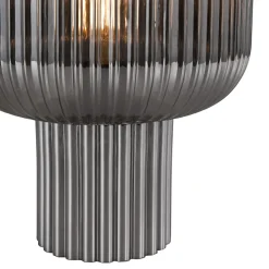 Demarius Smoked Glass Table Lamp