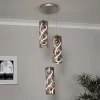 Demeter 3 Light Smoked Glass LED Cluster Ceiling Pendant