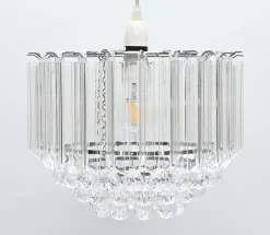 Demi Clear And Chrome Easy-Fit Pendant