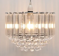 Demi Clear And Chrome Easy-Fit Pendant