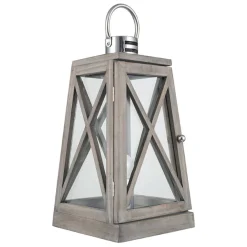 Devon Grey 44cm Lantern Table Lamp