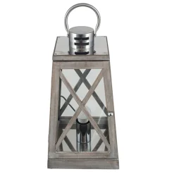 Devon Grey 44cm Lantern Table Lamp