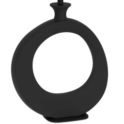 Diezma Round Black Table Lamp