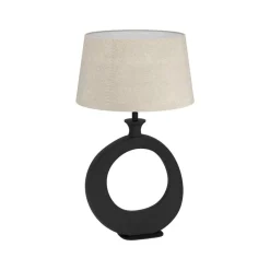 Diezma Round Black Table Lamp
