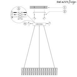 Dilan Chrome LED Suspension Pendant