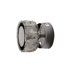 Dilan Polished Chrome & Crystal LED Wall Light