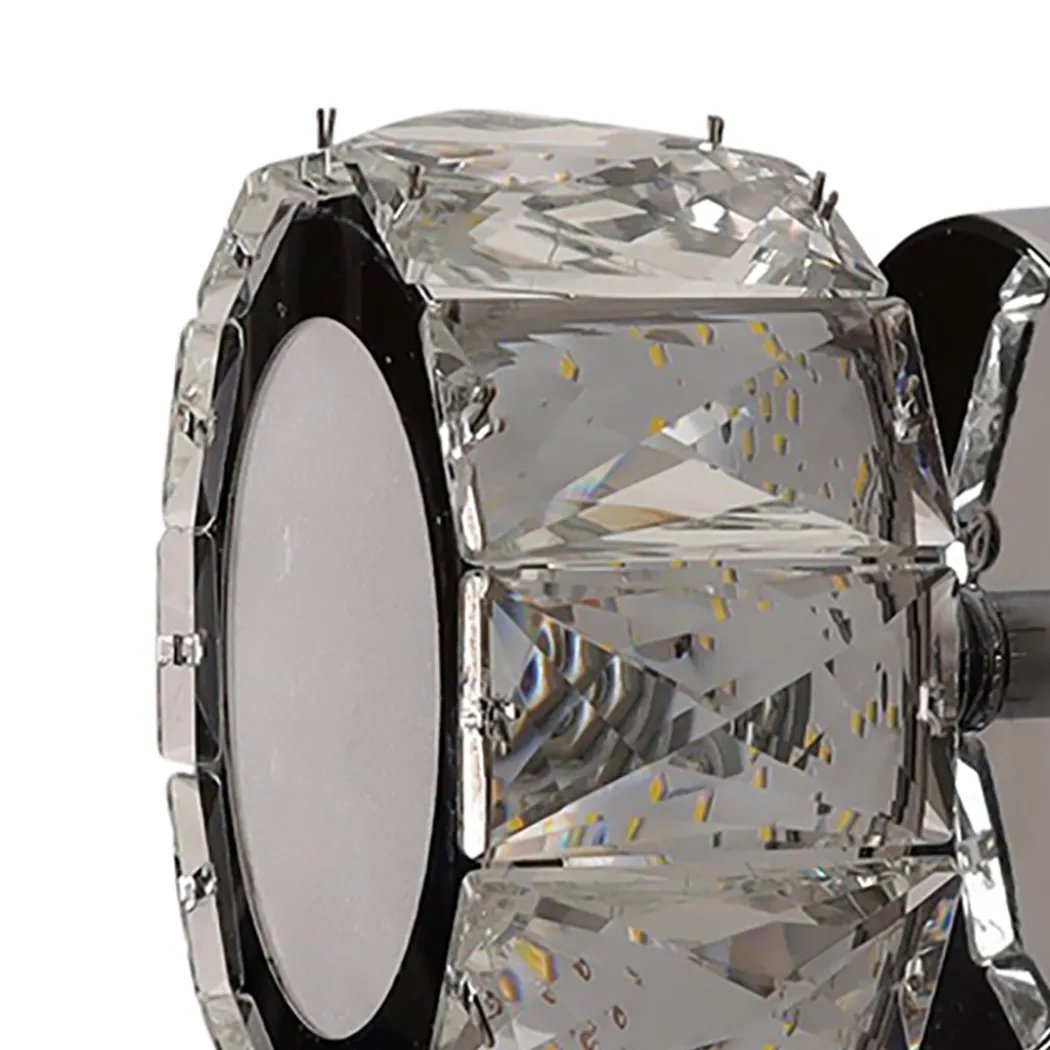 Dilan Polished Chrome & Crystal LED Wall Light