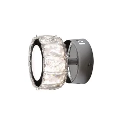 Dilan Polished Chrome & Crystal LED Wall Light