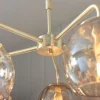 Dimple 5 Light Satin Brass Ceiling Pendant